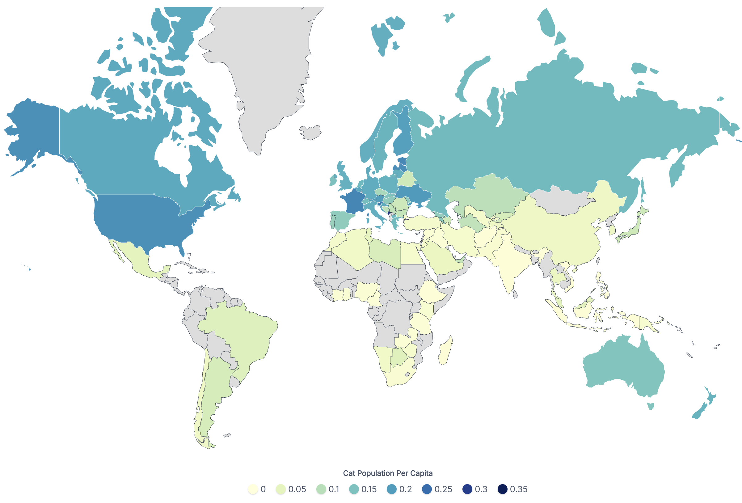 world population review - 2026 cat population per capita